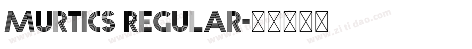Murtics Regular字体转换
